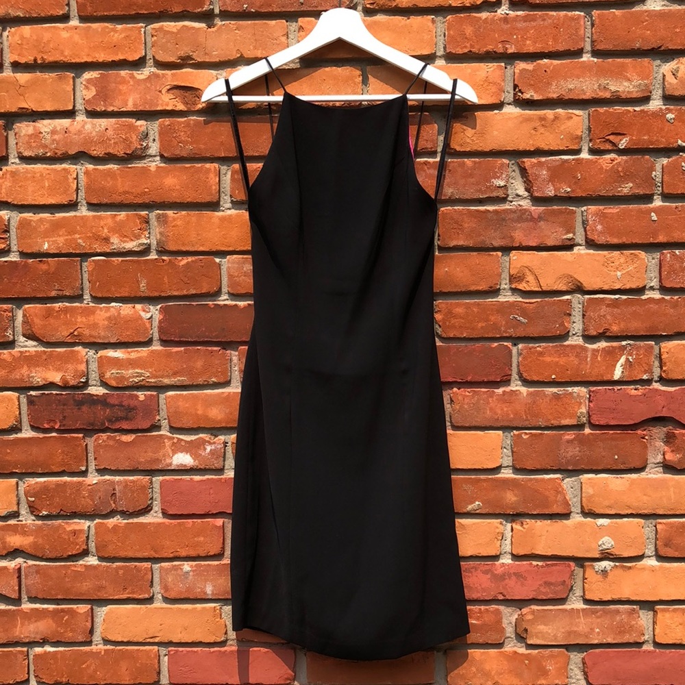 Vintage 90s Mexx Halter-Style Little Black Dress